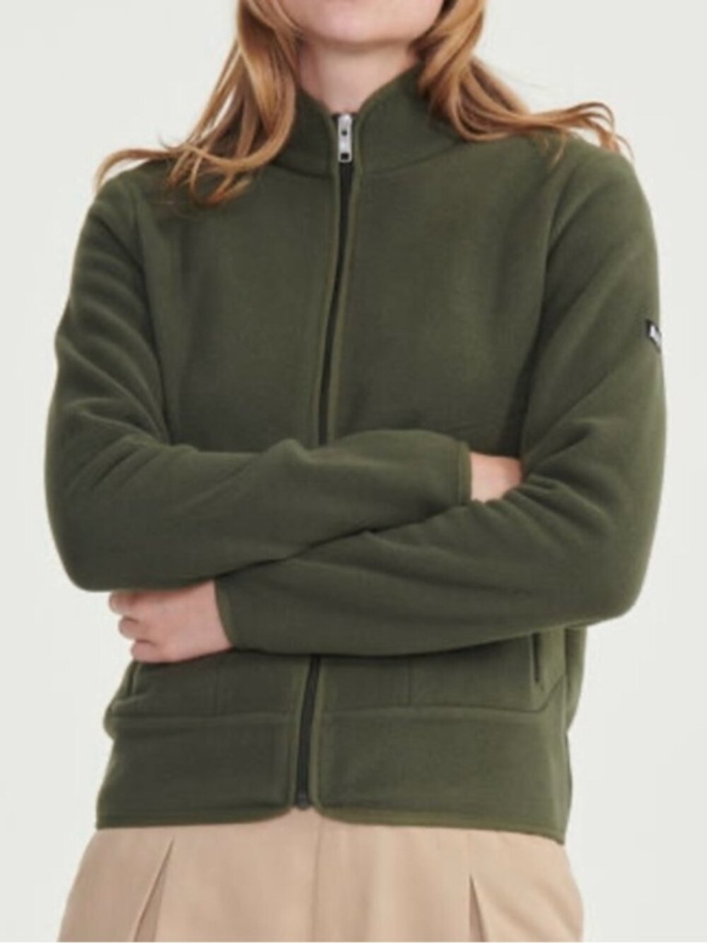 Aigle 1853 Microfleece Full Zipper Jacket Khaki 38